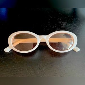 Monki Beige Cat-eyes sunglasses